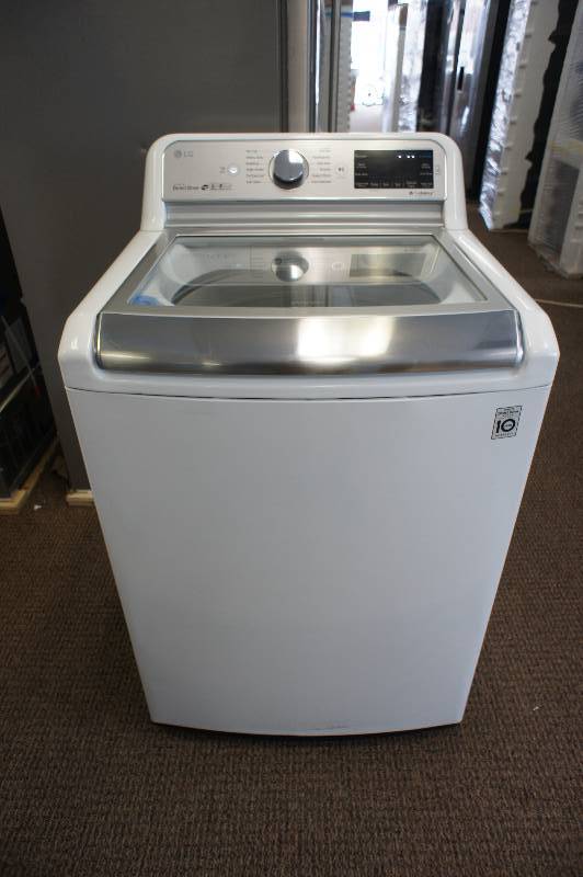 lot 13 image: NEW SCRATCH AND DENT - LG MODEL # (WT7500CW) - Top-Loading Washer - White - MSRP $ 999.99 - TESTED WORKS