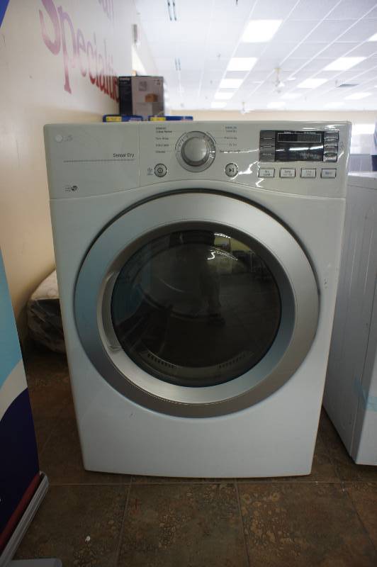 lot 18 image: NEW SCRATCH AND DENT - LG MODEL # (DLE3170W) -LG DLE3170W Front-Loading Electric Dryer - White- MSRP $ 999.99 - TESTED WORKS