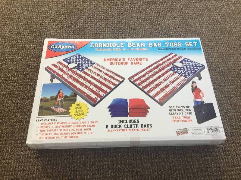 lot 38 image: GoSports Cornhole Bean Bag Toss Game Set