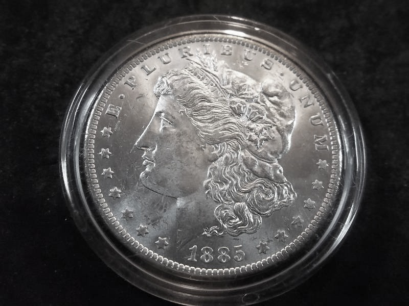 1885 O Morgan Silver Dollar