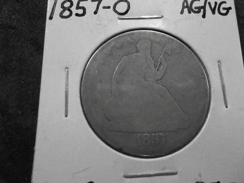 1857 O Seated Half Dollar
