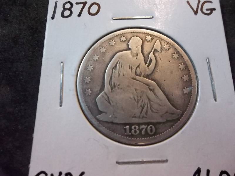 1870 Seated Liberty Half Dollar