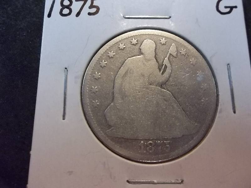1875 Seated Liberty Half Dollar