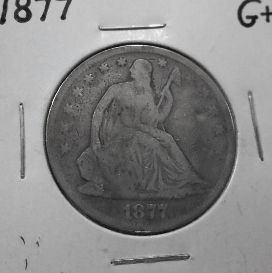 1877 Seated Liberty Half Dollar