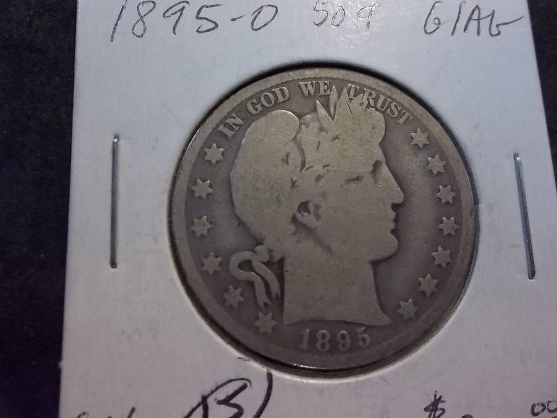 1895 O Barber Half Dollar