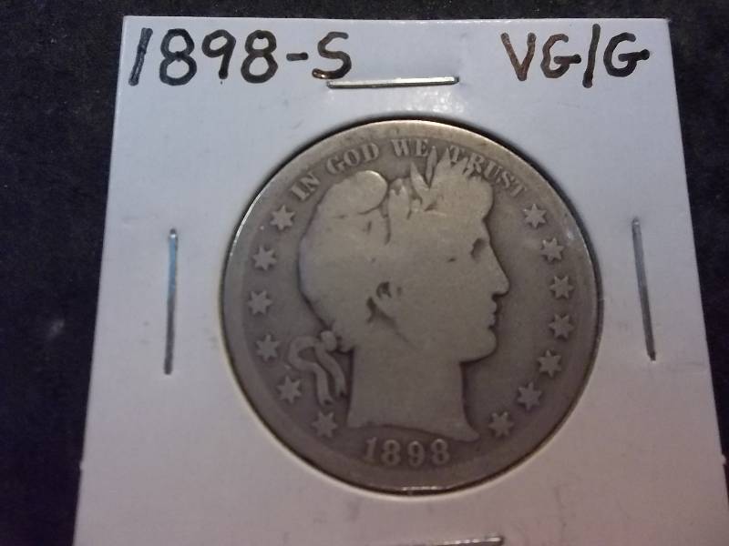 1898 S Barber Half Dollar