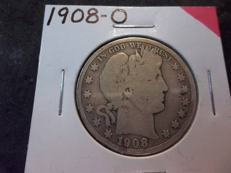 1908 O Barber Half Dollar