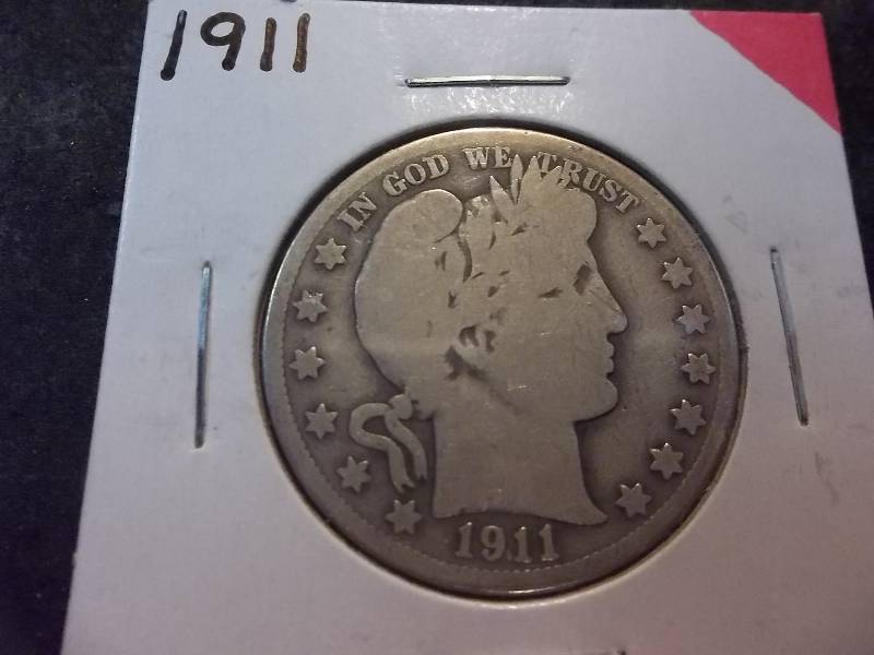 1911  Barber Half Dollar