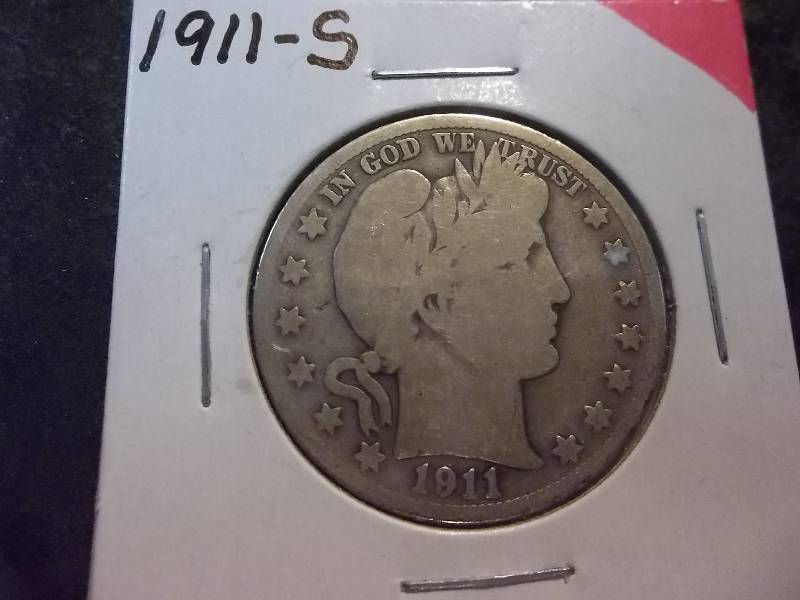1911 S  Barber Half Dollar