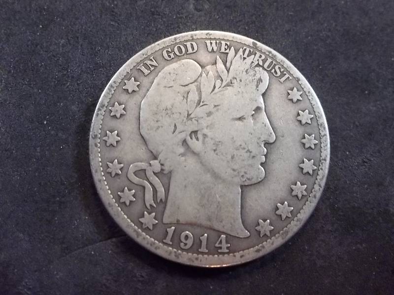 1914 S Barber Half Dollar