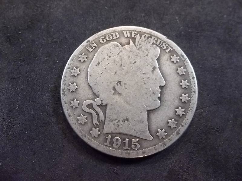 1915 S Barber Half Dollar
