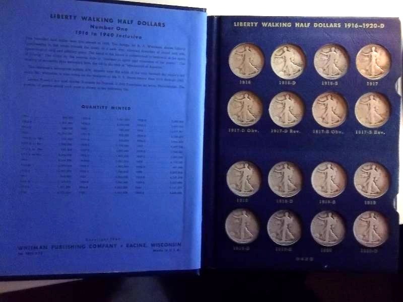 Liberty Walking Halves Album 1916-1940