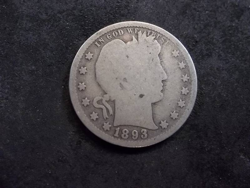 1893 Barber Quarter