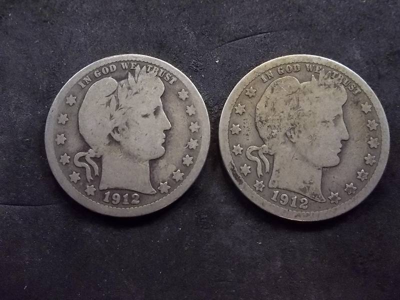 1912, 1912 O Barber Quarter