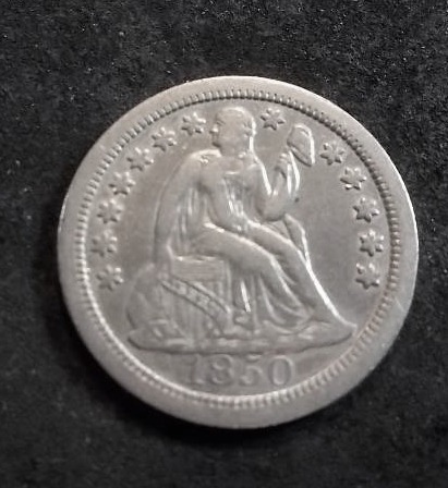 1850 O Seated Liberty Dime