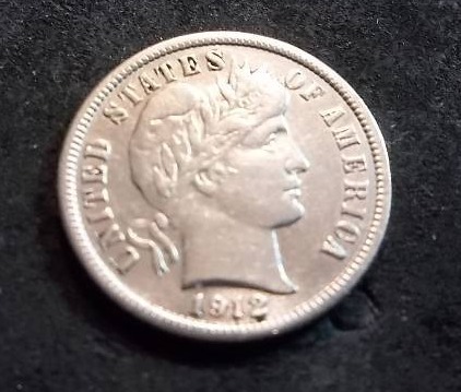 1912 S Barber Dime