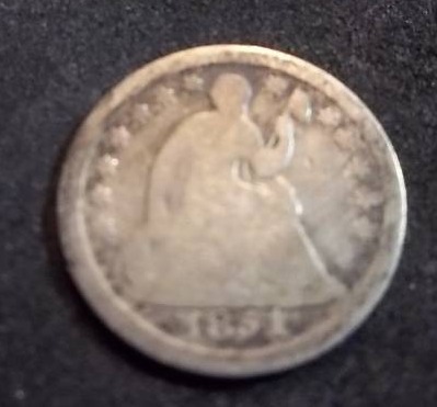 1851 O Half Dime