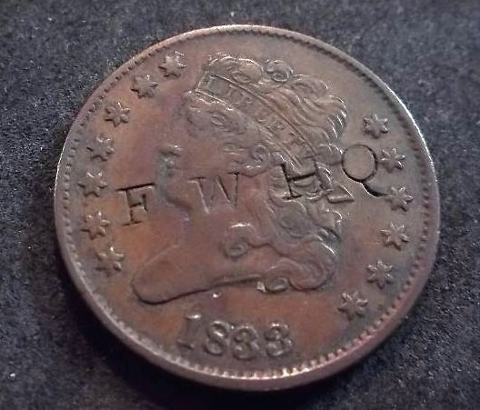 1833 Half Cent