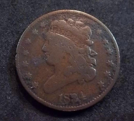 1834 Half Cent