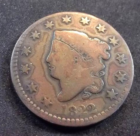 1822 Matron Head Large Cent