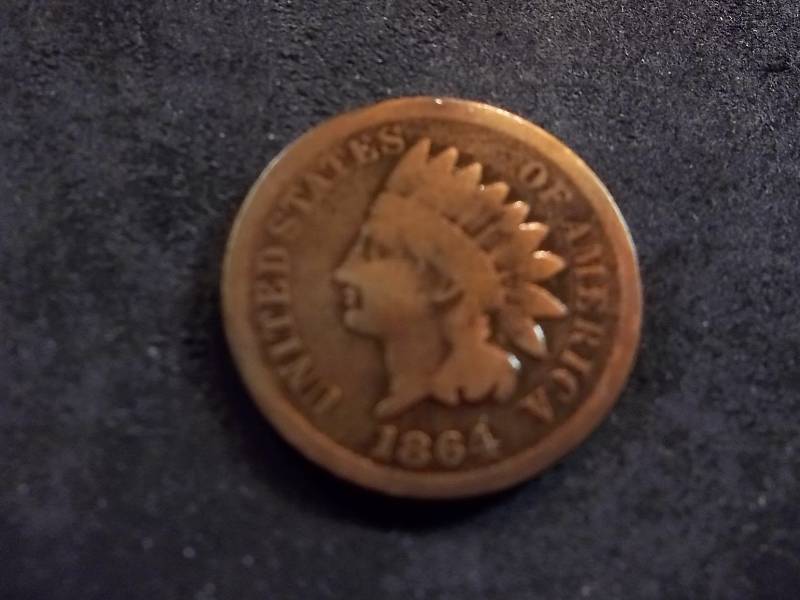 1864 Indian Head Cent Copper