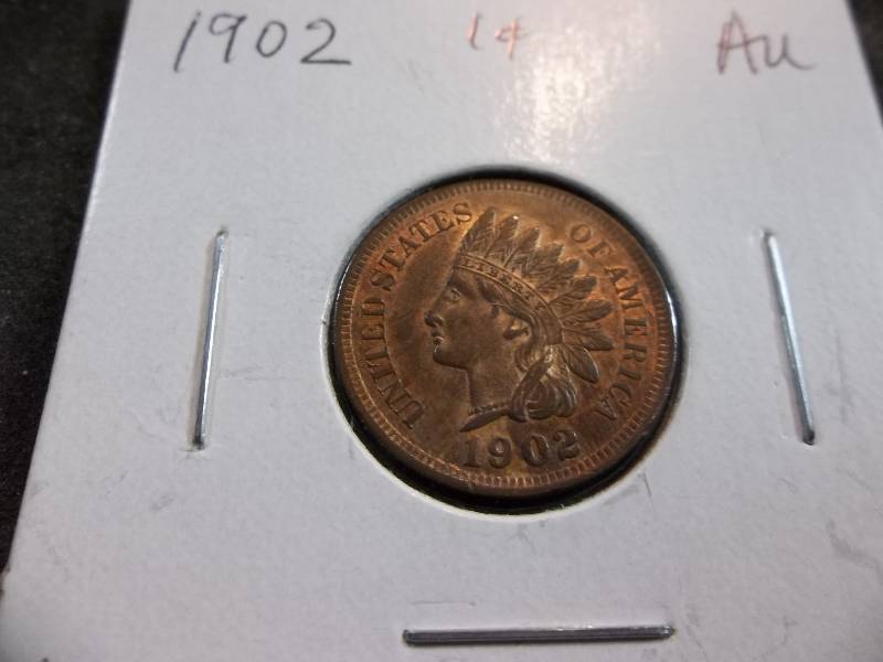 1902 Indian Head Cent In AU
