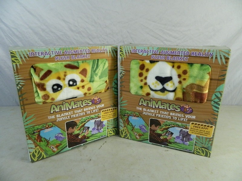 2 New Animates Augmented Reality Plush Blankets