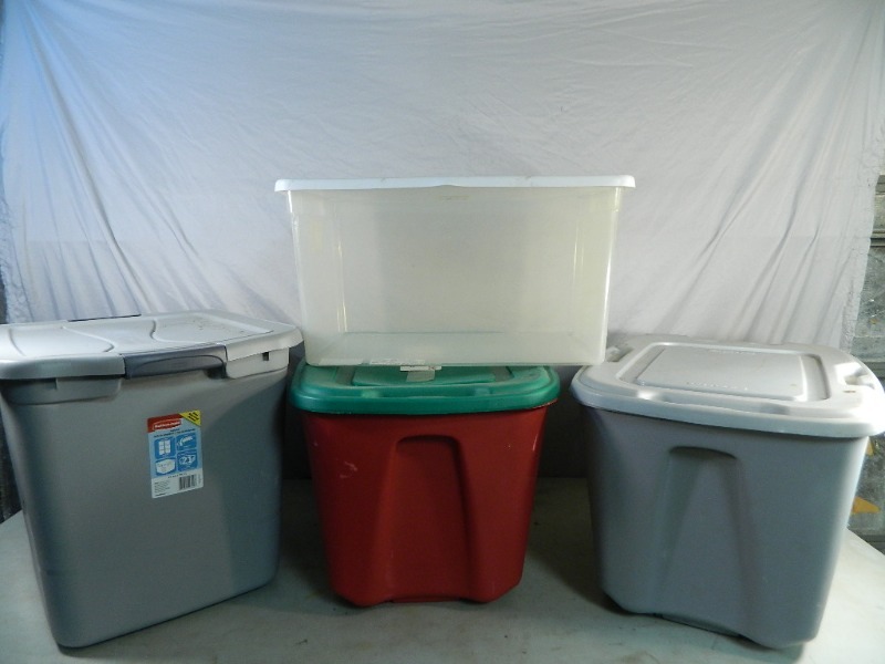4 Totes with Lids