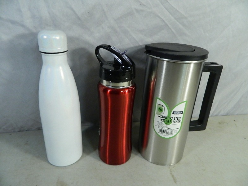 3 New Metal Mugs