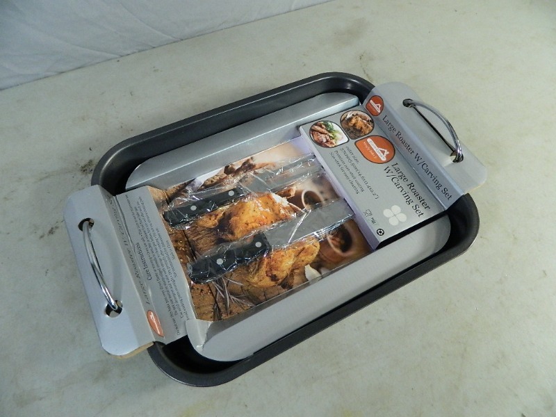 New Large Roaster with Carving Set