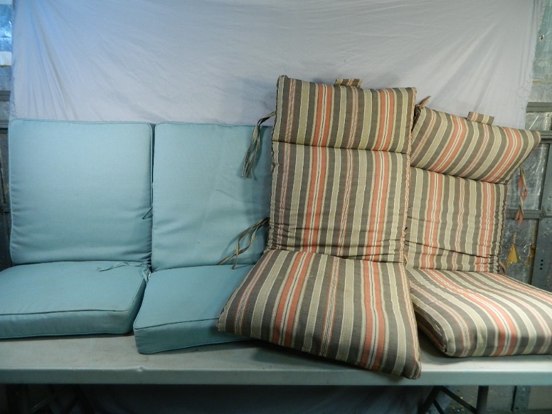 4 Assorted Lawn Chair Cushions