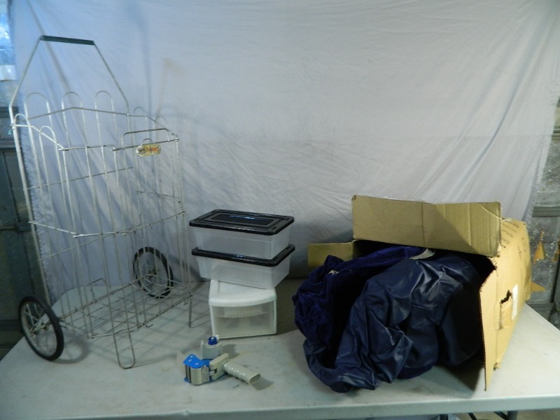 Folding Metal Cart, Storage, More