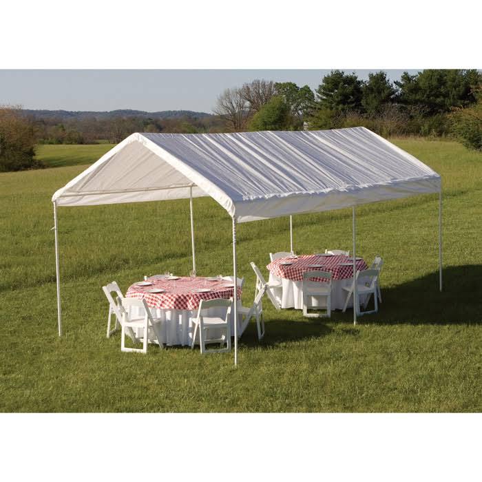 10 x 20 Shelter Logic Canopy with Side Wall Enclosure