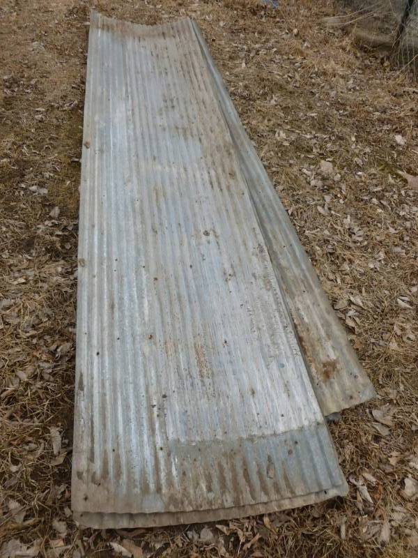 lot 6 image: Vintage Galvanized Steel Siding