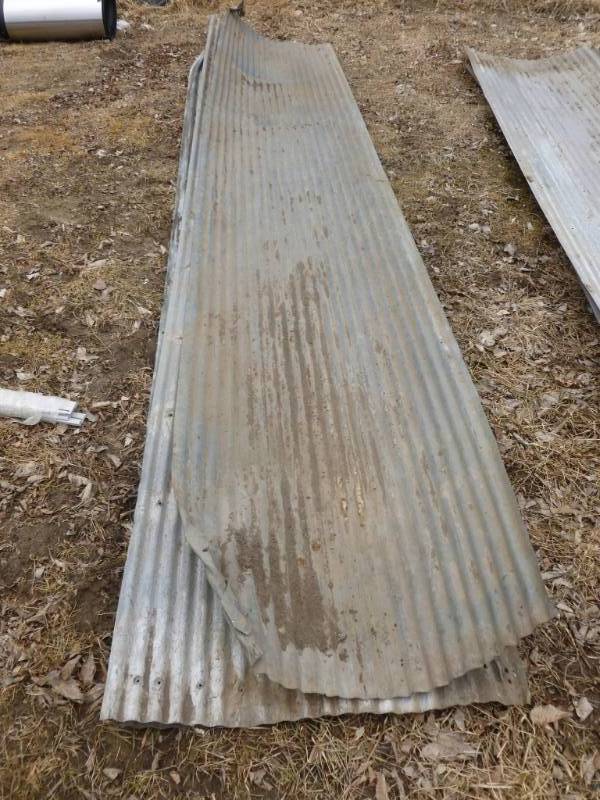 lot 7 image: Vintage Galvanized Steel Siding