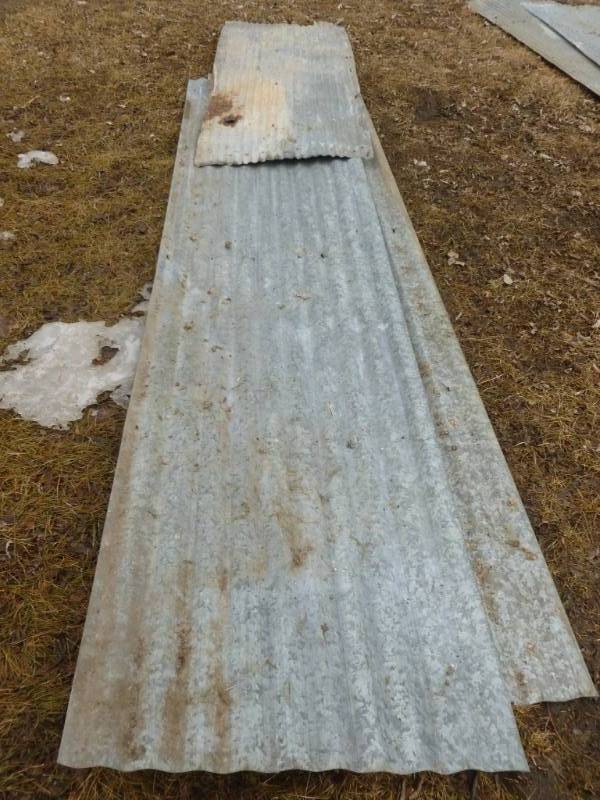 lot 8 image: Vintage Galvanized Steel Siding