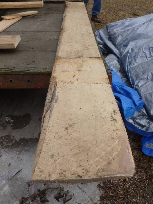 lot 14 image: Rough Cut Oak Board