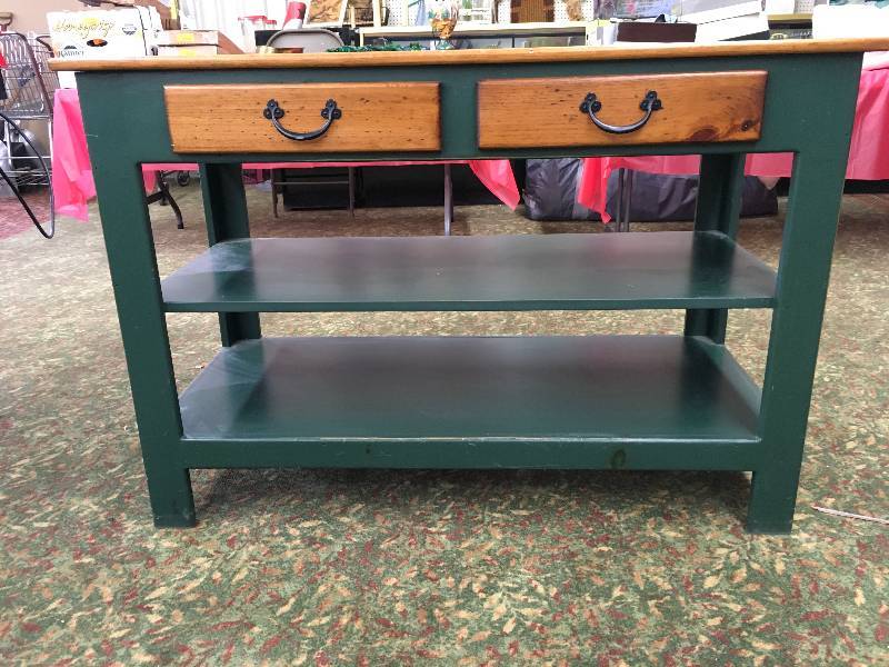 Wood Grain And Painted Table