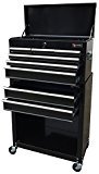 HUSKY 26 INCH  6 DRAWER CHEST AND CABINET COMBO SET - BLACK
