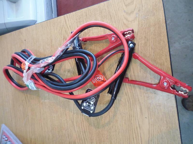 lot 8 image: Husky 12 ft. 8-Gauge UL-Listed Booster Cable