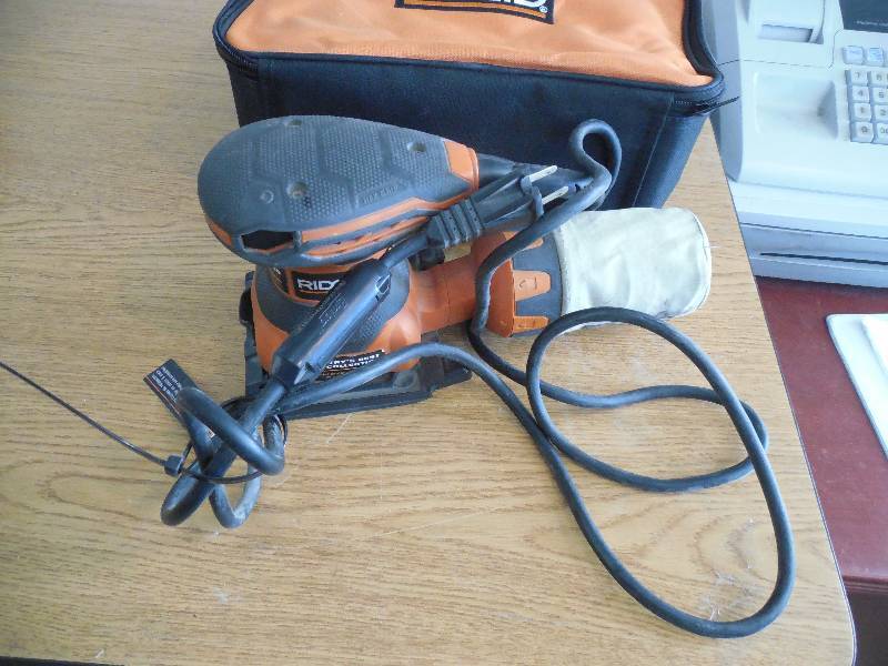 lot 26 image: RIDGID 2.4 Amp 14 Sheet Sander with AIRGUARD Technology