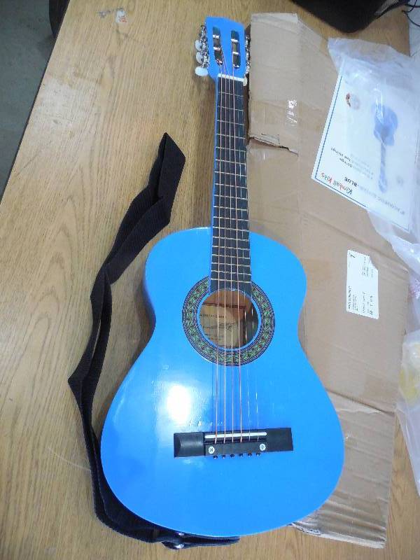 lot 63 image: Kimball Kids 30 Blue Acoustic Guitar