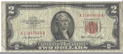 1953 Federal Note Two Dollar Bill