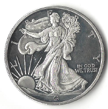 American Silver Eagle Design 1 ounce Pure Silver