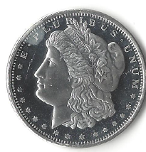 Morgan Dollar Design .999 Fine Silver - 1 Troy Ounce