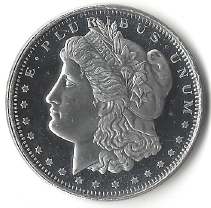 Morgan Dollar Design .999 Fine Silver - 1 Troy Ounce