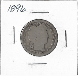 1896 Barber Quarter