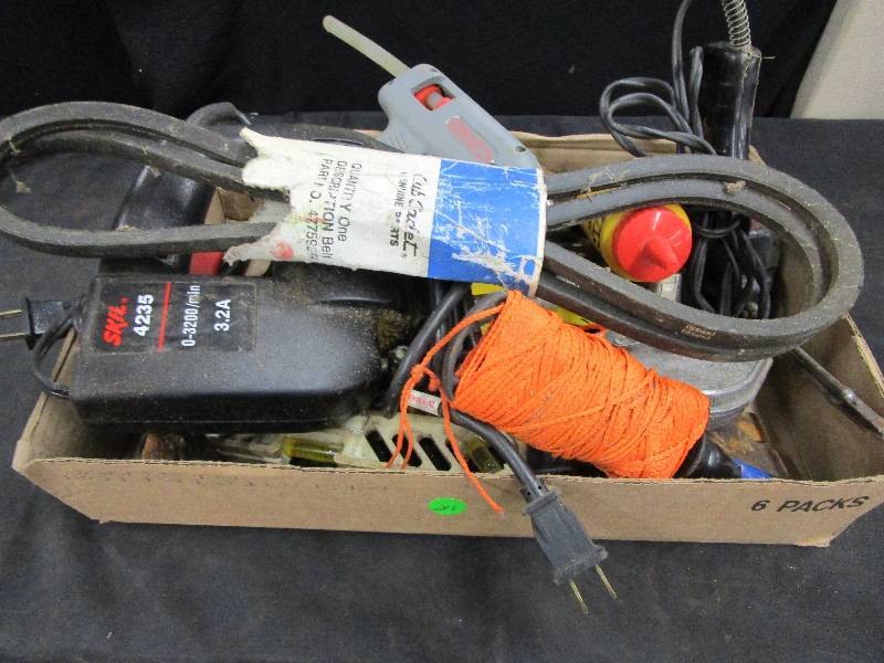 Soldering Iron, SKIL Jigsaw, Chalk LineLevels, Stapler, Square, Glue Gun