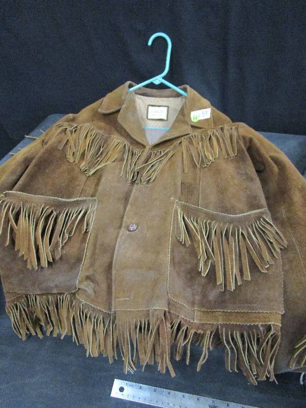 Brown Leather Sz 38 Coat