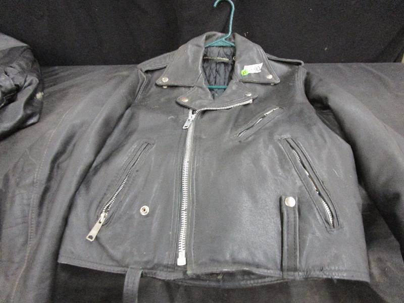 AMF Harley Davidson Heavy Leather Coat Size 40